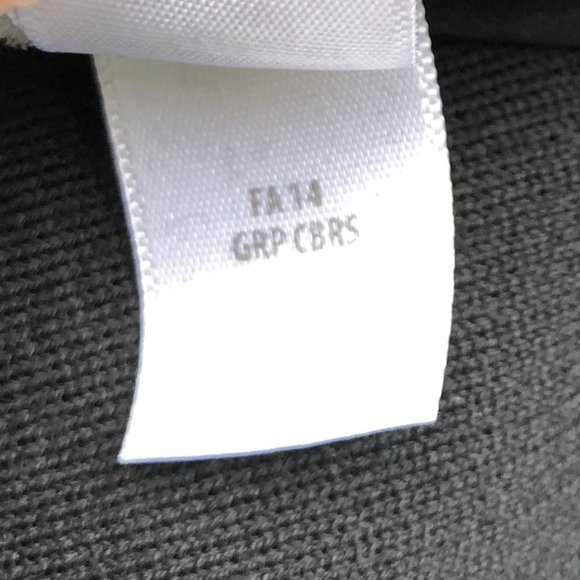 ST. JOHN CAVIAR Milano Knit Zip Front Ribbon Trim Cropped Black Jacket Blazer 12 - Picture 15 of 16